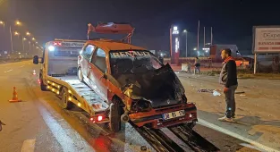Kayseri'de devrilen otomobildeki 1 kişi öldü, 2 kişi yaralandı