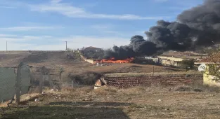 Kırşehir'de jandarmanın fark ettiği yangın büyümeden söndürüldü