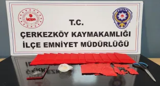 Tekirdağ'da aile içi şiddet ihbarında uyuşturucu ele geçirilen evdeki zanlı tutuklandı