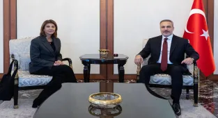 Bakan Fidan, BM Kıbrıs Temsilcisi Cuellar ile bir araya geldi