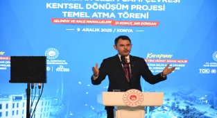 Bakan Kurum, Konya'da açılış ve temel atma töreninde konuştu: