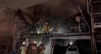 Başakşehir oto sanayi sitesinde yangın! Bir kişi hayatını kaybetti