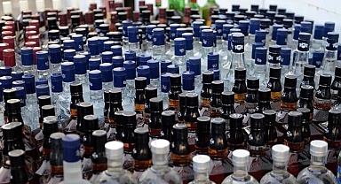 Bursa'da 495 litre kaçak alkol ele geçirildi
