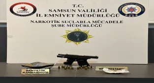 Cipte özel düzenekle gizlenmiş uyuşturucu ve silah bulundu