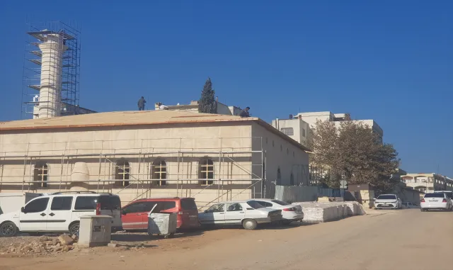 Depremlerde zarar gören 160 yıllık Dervişiye Camisi yeniden yükseliyor