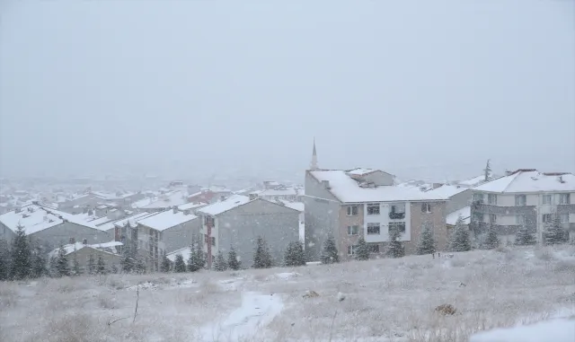 Eskişehir'de kar yağışı etkili oldu