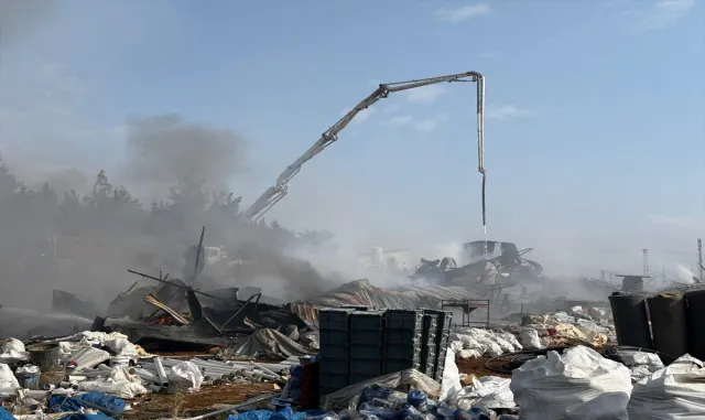 Gaziantep'te inşaat şantiyesinde çıkan yangın söndürüldü