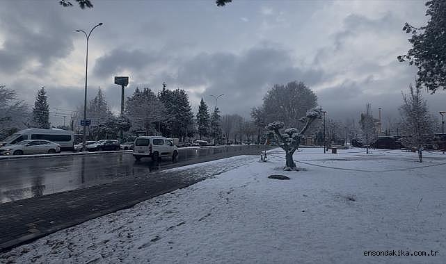 Gaziantep'te kar etkili oldu