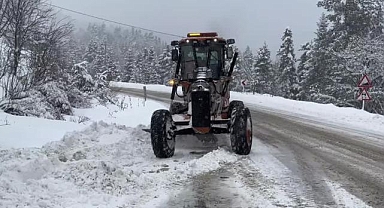 Kastamonu'da kar nedeniyle 202 köy yolu ulaşıma kapandı
