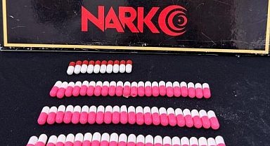 Kırşehir'de bir şüpheli üzerinde sentetik hapla yakalandı