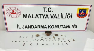 Malatya'da tarihi eser niteliğinde 43 parça ele geçirildi