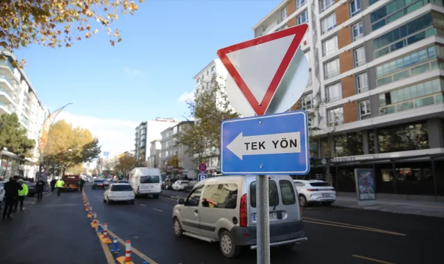 Niğde'de araç trafiğini azaltmak için başlatılan tek yön projesi çalışmaları bitti