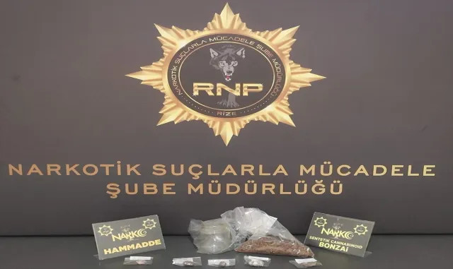 Rize'de uyuşturucu operasyonu: Çok sayıda şüpheli tutuklandı