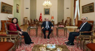 TBMM Başkanı Kurtulmuş, DEM Parti heyetini kabul etti