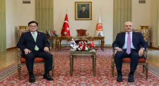 TBMM Başkanı Kurtulmuş, Güney Kore Ulusal Meclisi Başkanı Woo Won-Shik ile Meclis'te bir araya geldi: