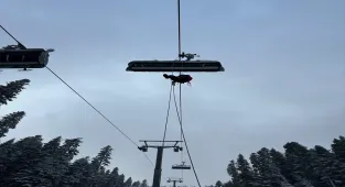 Yurduntepe Kayak Merkezi'nde kurtarma tatbikatı yapıldı