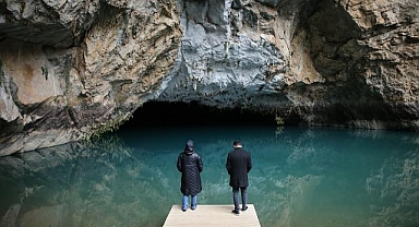 Altınbeşik Mağarası'nın yürüyüş yolu çelik kafesle korunacak