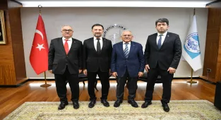 Büyükşehir Belediye Başkanı Büyükkılıç, TUSAŞ Genel Müdürü Demiroğlu'nu ağırladı