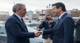 DEM Parti heyetinden Saadet Partisi Genel Başkanı Arıkan'a ziyaret