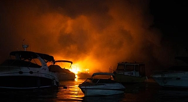 Derede bulunan 2 kayıkta çıkan yangın söndürüldü
