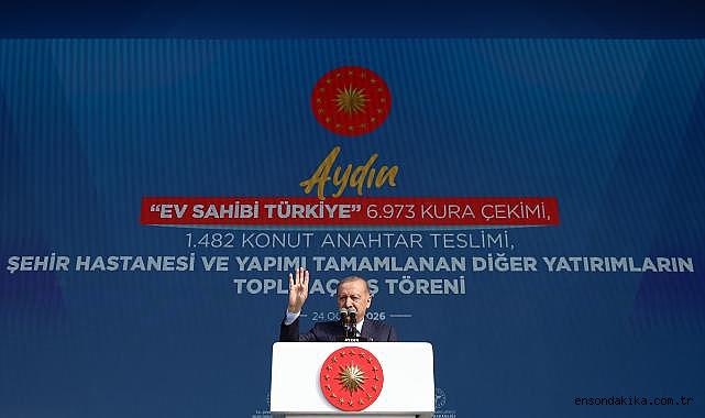 Erdoğan, Ev Sahibi Türkiye kura çekimi, anahtar teslimi ve toplu açılış töreninde konuştu (1)