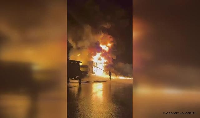 Gaziantep’te tır yangını: TAG Otoyolu’nda korku dolu anlar