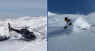 Kaçkar Dağları'nda heliski heyecanı devam ediyor