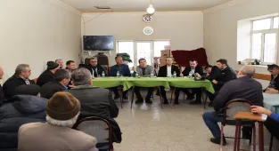 Kapadokya Alan Başkanı Aslanbay, köyde vatandaşlarla bir araya geldi