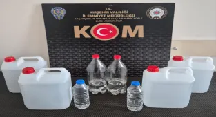 Kırşehir'de sahte alkol operasyonunda 1 şüpheli yakalandı
