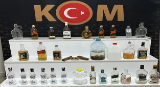 Kırşehir'de sahte içki ve etil alkol ele geçirildi