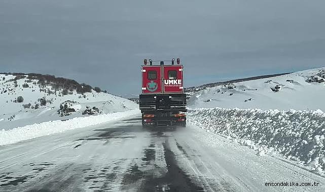 Mezrada mahsur kalan hasta UMKE tarafından hastaneye ulaştırıldı!