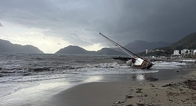 Muğla'da fırtına ve sağanak etkili oluyor