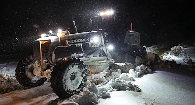 Muğla'da kar yağışı nedeniyle kapanan yollar ulaşıma açıldı