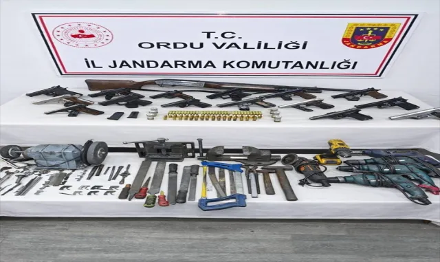 Ordu'da yasa dışı silah imalatı ve ticareti yaptığı idda edilen zanlı tutuklandı