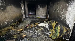 Şanlıurfa'da tüp patlaması sonucu çıkan yangında ölen 3 kişinin cenazesi defnedildi