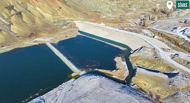 Sivas'taki Ulaş Baharözü Barajı'nda su tutuldu