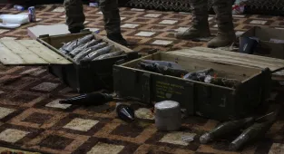 Suriye ordusunun kontrolü sağladığı Tişrin Barajı'nın altında YPG/SDG'ye ait mühimmat deposu bulundu