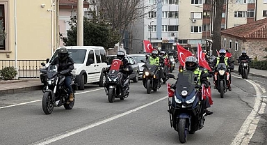 Tekirdağ'da Bayrağa Saygı Sürüşü düzenlendi