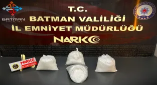 Batman'da bir araçta 4 kilo 50 gram metamfetamin ele geçirildi