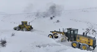 Bayburt ve Gümüşhane'de kar yağışı etkili oldu