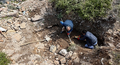 Denizli'de Orta Bizans dönemine ait tahıl küpü bulundu