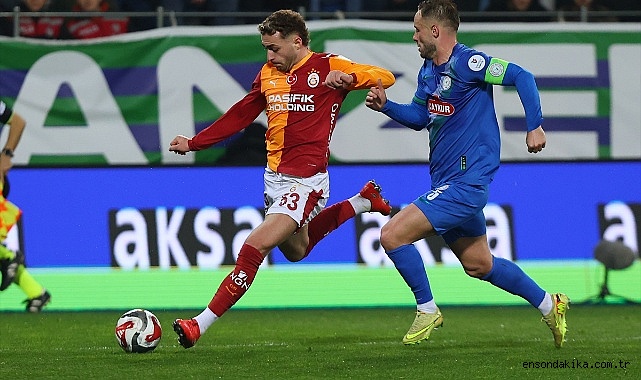 Futbol: Trendyol Süper Lig / Rizespor: 0 - Galatasaray: 1 (İlk yarı)