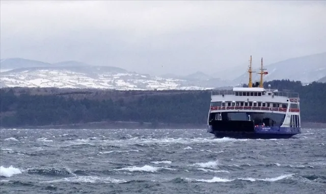 Güney Marmara'da bugünkü bazı feribot seferleri iptal edildi