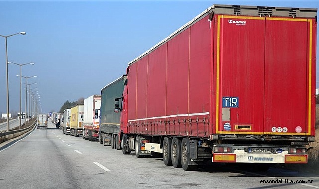 Hamzabeyli'deki tır yoğunluğu Bulgaristan makamlarıyla ele alındı