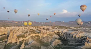 Kapadokya Alan Başkanlığı ekipleri, sıcak hava balonlarının kalkış ve iniş alanlarını denetledi