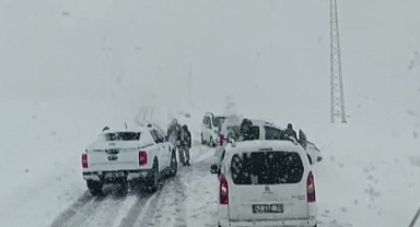 Kar yağışı nedeniyle kapatılan Muş-Kulp kara yolu ulaşıma açıldı