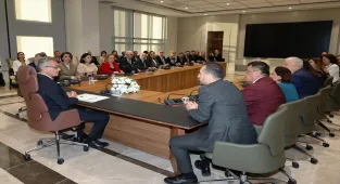 KKTC Cumhurbaşkanı Erhürman, Türk Dünyası Arabulucular Birliği ve Kıbrıs Türk Barolar Birliği ile görüştü