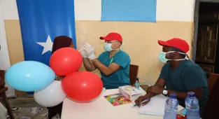 Somali Türk Görev Kuvveti Komutanlığınca Somali'de 167 öğrenciye sağlık taraması yapıldı