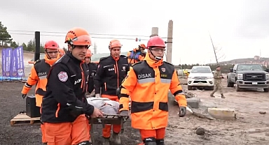 TSK İnsani Yardım Tugayı'nda arama kurtarma tatbikatı düzenlendi