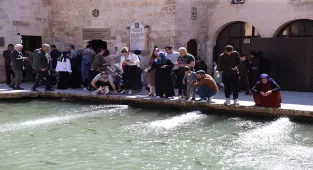 Balıklıgöl'de hafta sonu yoğunluğu